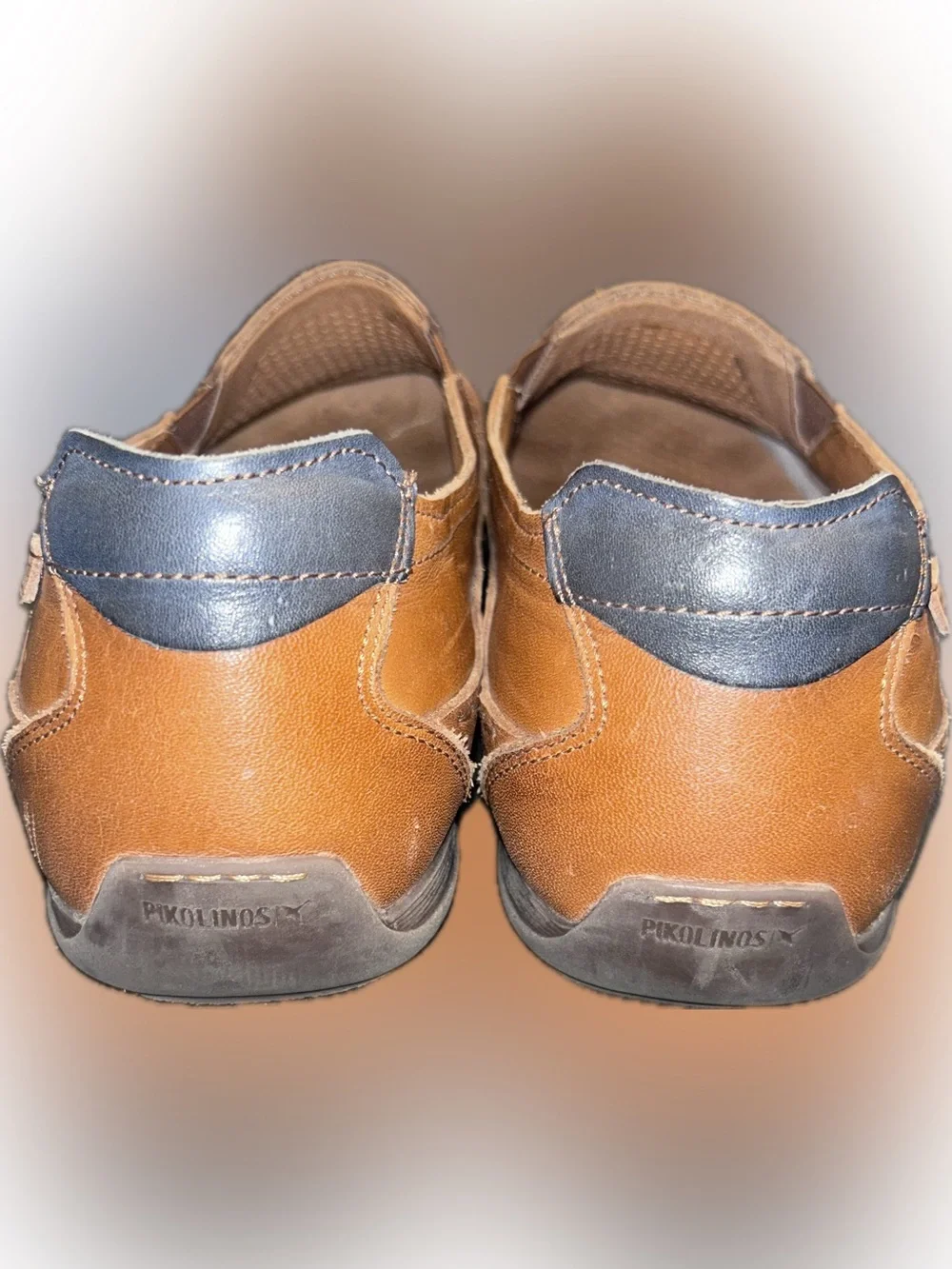PIKOLINOS Azores Men’s Perforated Brandy Brown Leather Slip-On Loafers Shoes 46